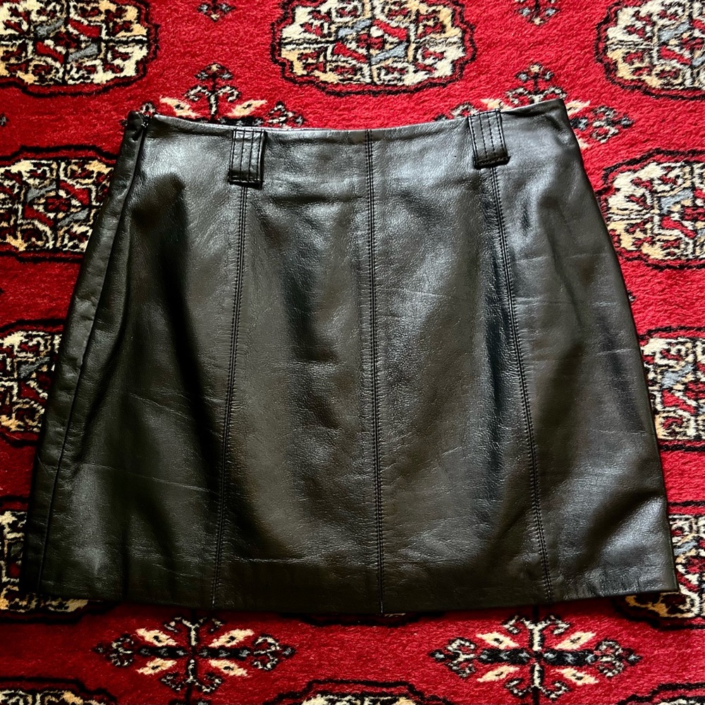 Vintage Wilsons Maxima Genuine Leather Mini Skirt